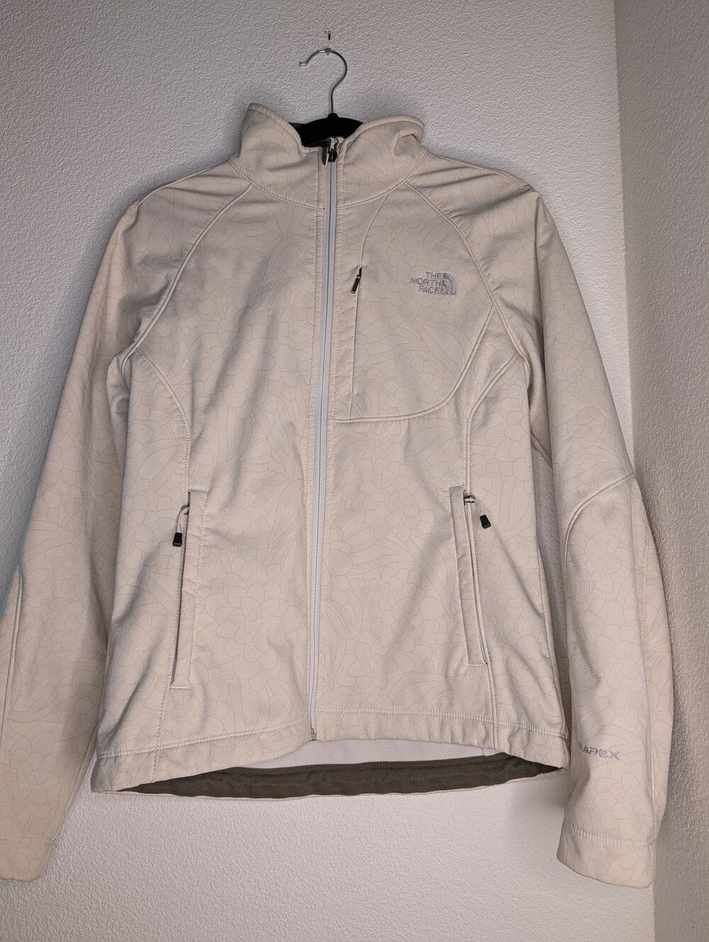 The North Face Women Apex Floral Soft Shell Zip Jacket M Geometric Gorpcore Hike